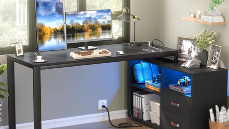 What Are The Benefits of An L-Shaped Desk with Power Outlet?