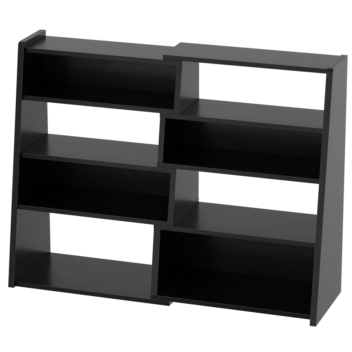 Extendable Ladder Bookshelf, Adjustable & L-Shaped Corner Bookcase, for Living Room, Bedroom & Office