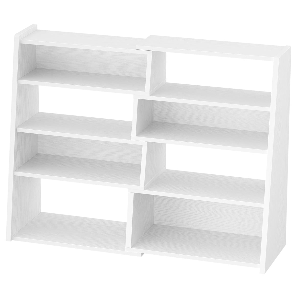 Extendable Ladder Bookshelf, Adjustable & L-Shaped Corner Bookcase, for Living Room, Bedroom & Office