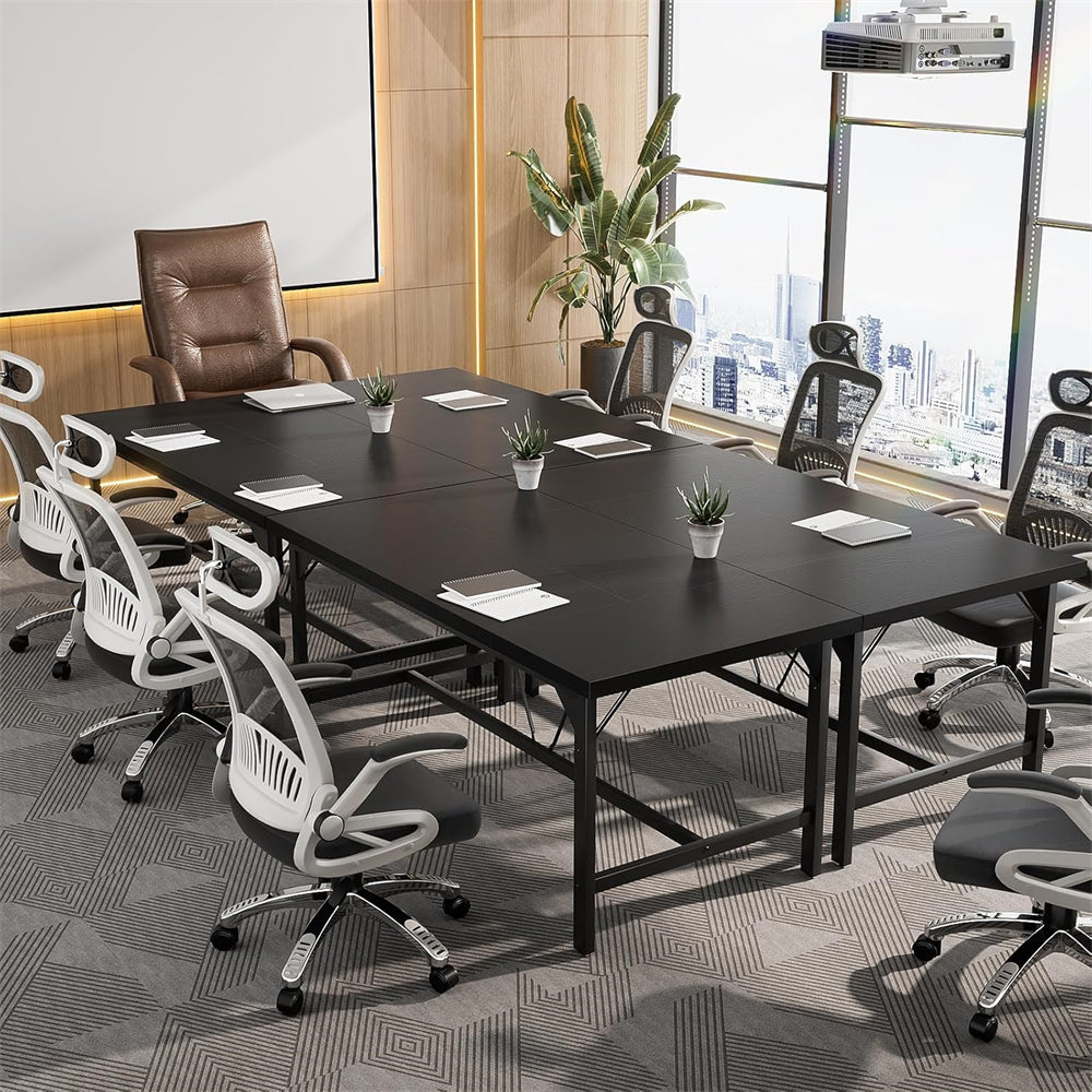 63 Inch Computer Desk, Large Rectangular Sturdy Office Desk, Premium 2 Person Long Desk