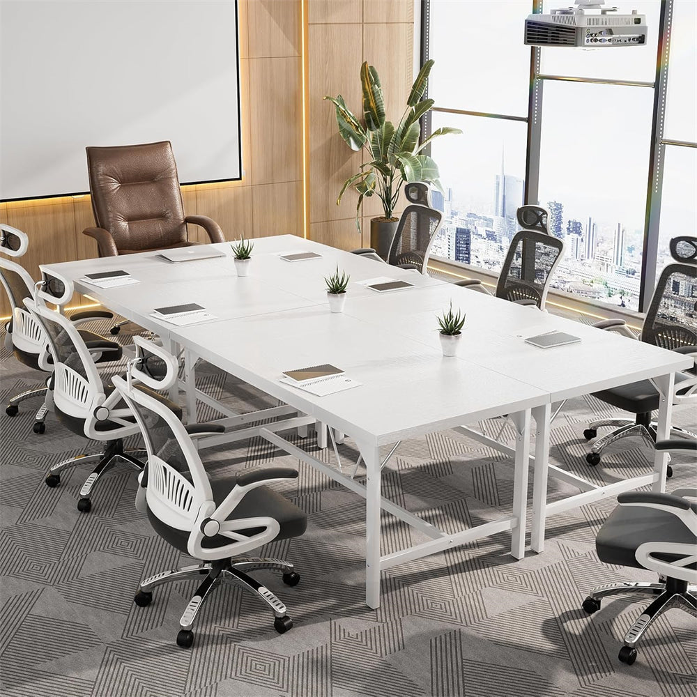 63 Inch Computer Desk, Large Rectangular Sturdy Office Desk, Premium 2 Person Long Desk