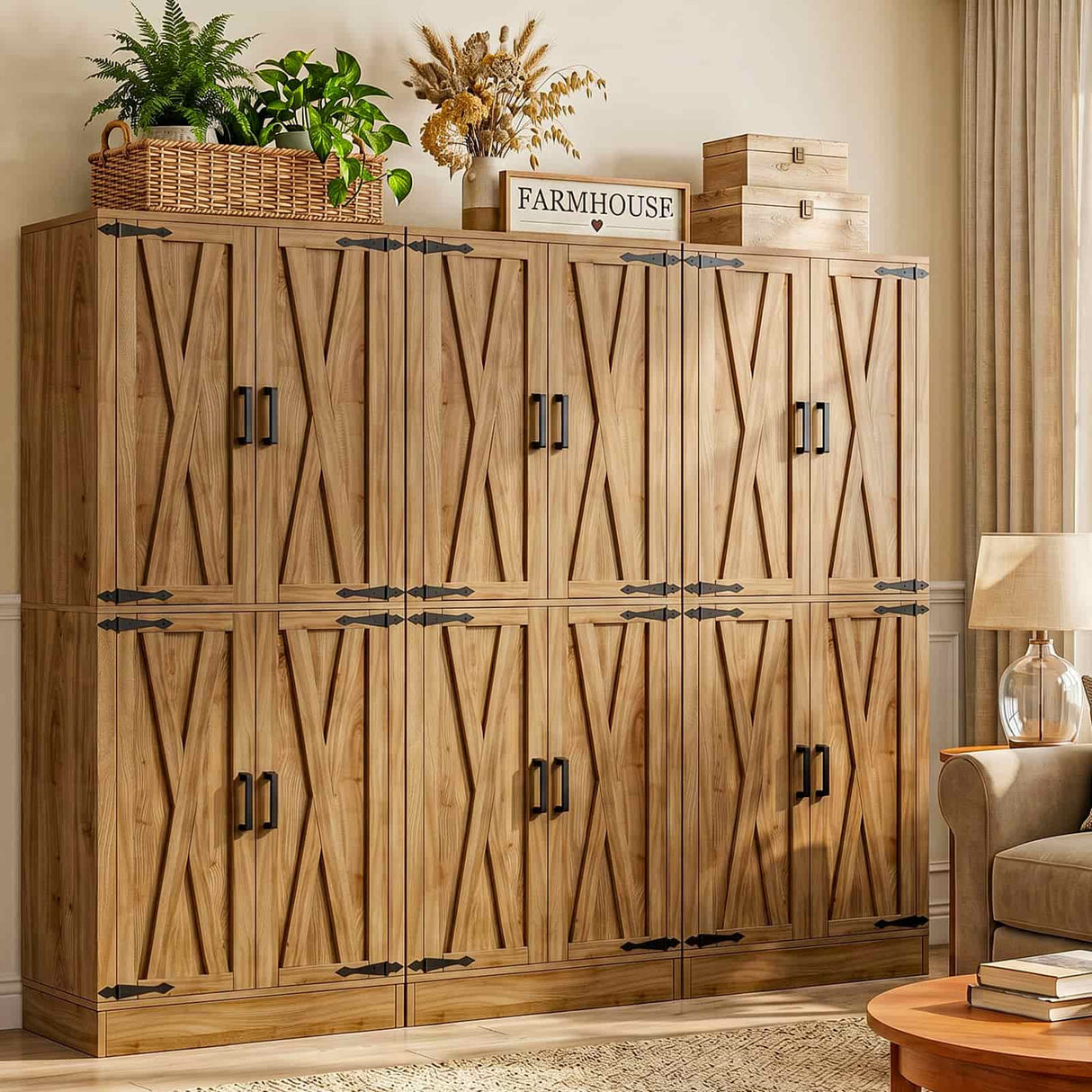 Kitchen Pantry Storage Cabinet, Freestanding Organizer