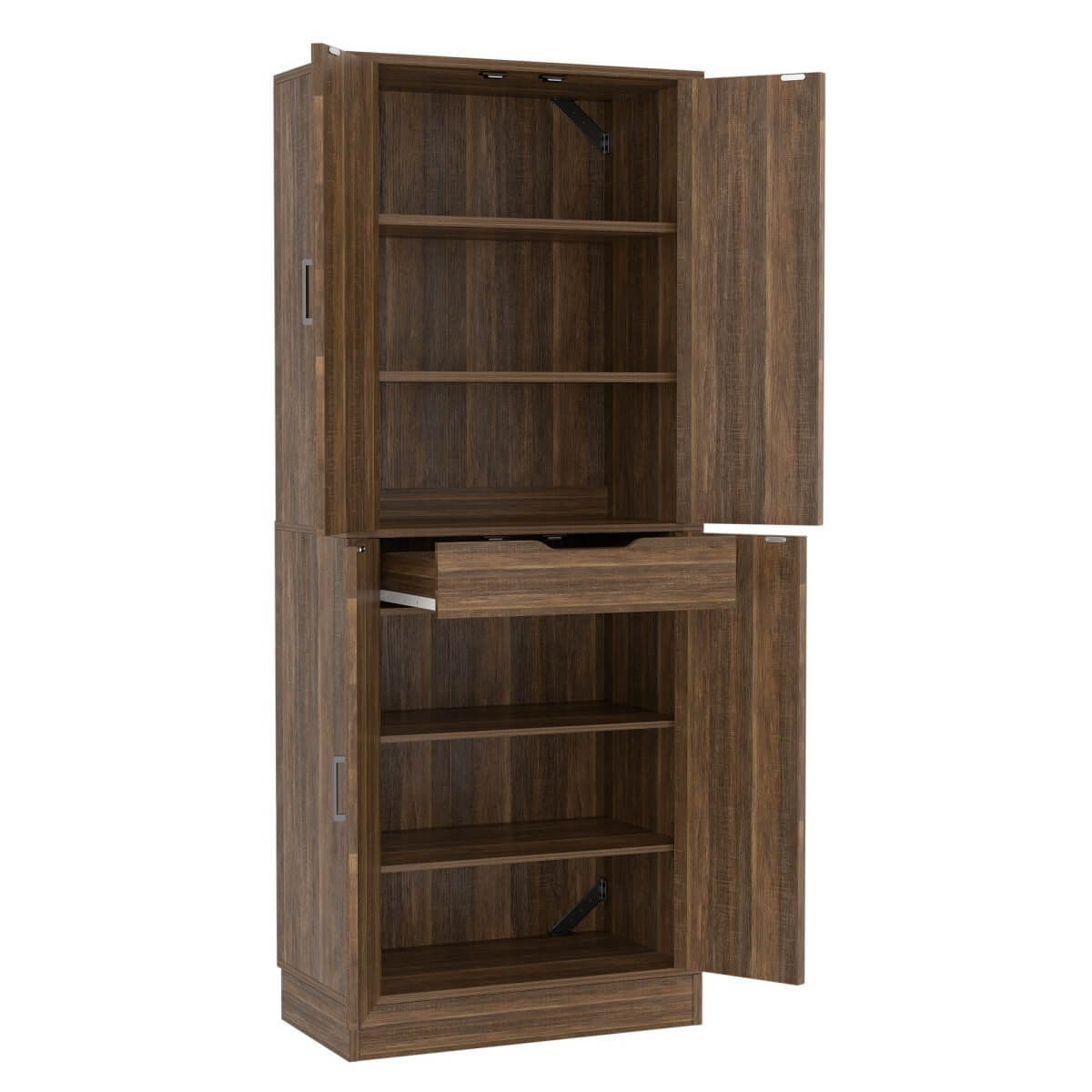 71 Inch Freestanding Farmhouse Kitchen Pantry Storage Cabinet