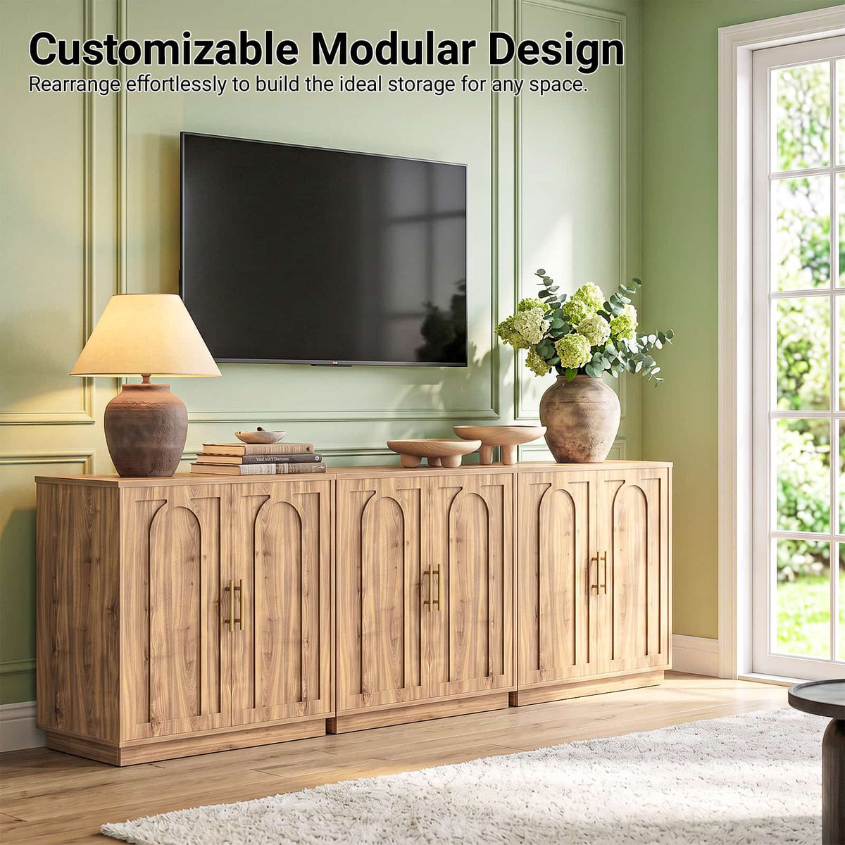 31.5" W Modern Sideboard Buffet Cabinet with Storage