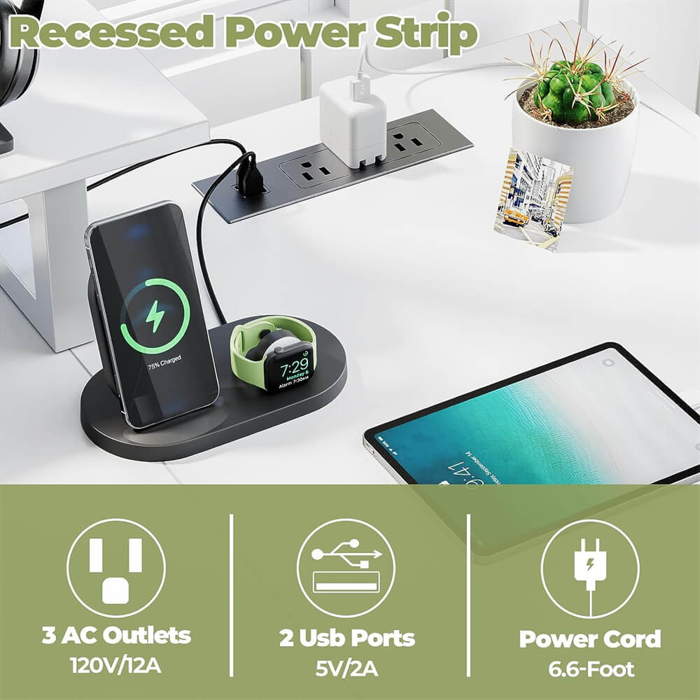 Unikito L Shaped Desk with Power Outlet and LED Lights, Reversible Corner Computer Desk with Drawers and Storage Shelf, Ergonomic L-Shaped Gaming Desk with Monitor Stand for Home Office