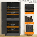 Kitchen Pantry Storage Cabinet, Freestanding Organizer