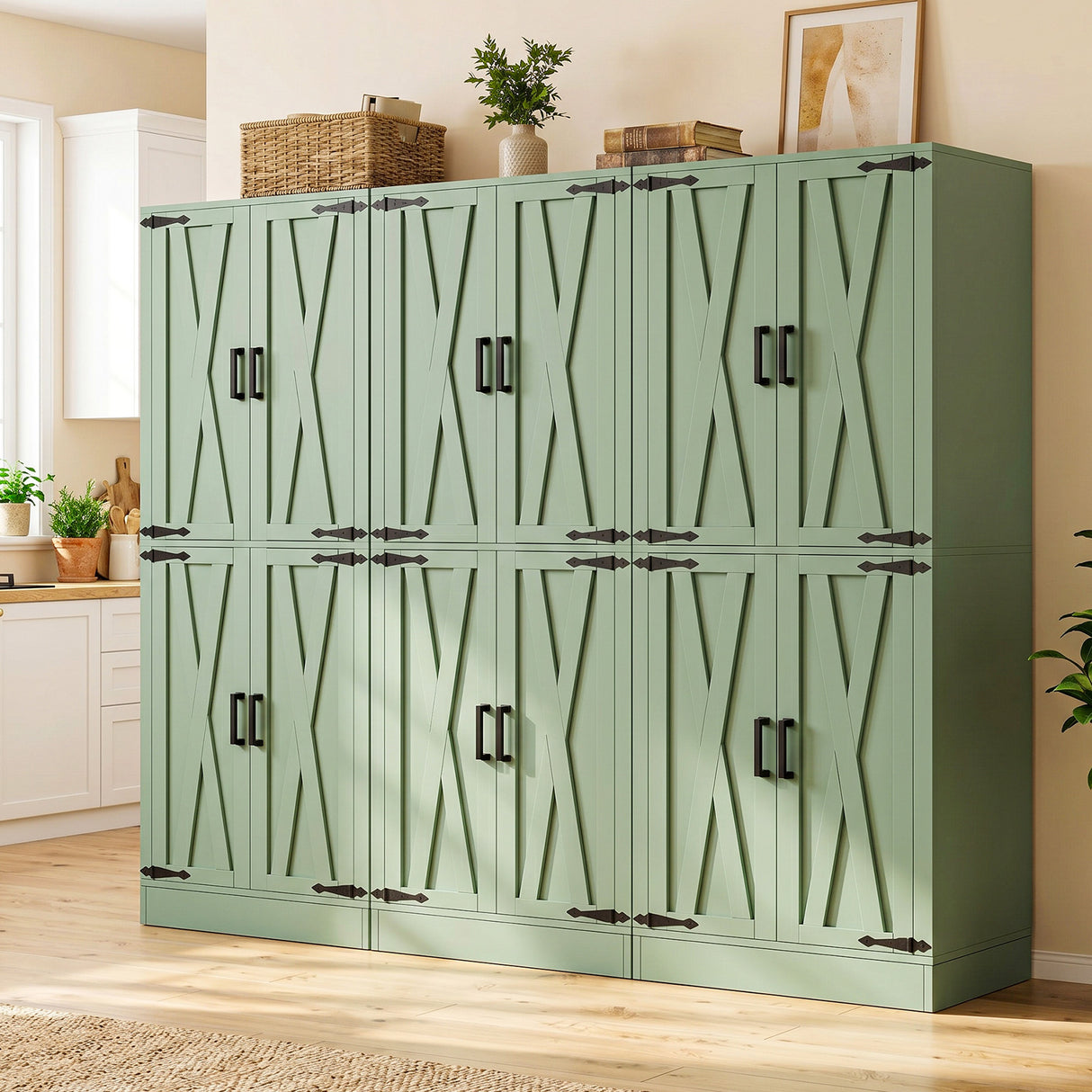Kitchen Pantry Storage Cabinet, Freestanding Organizer