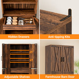 Kitchen Pantry Storage Cabinet, Freestanding Organizer
