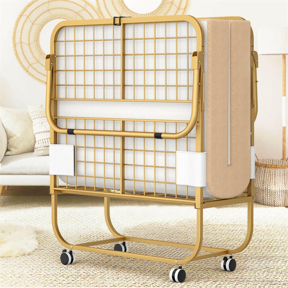 Unikito 38 Folding Bed with Mattress Portable Foldable Bed with Sto