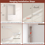 Walk in Closet System with 2 Sets, with 2 Drawers & 8 Hanging Rods, Reversible Design, 154''L x 15.7''W x 75''H