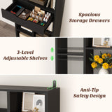 Tall Narrow Bookcase with Drawer, 6-Tier Storage Shelf with Cubes, Slim Bookshelf for Small Spaces, Living Room & Home Office