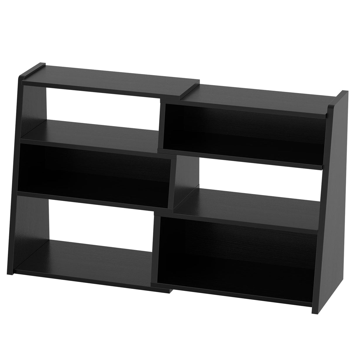 Extendable Ladder Bookshelf, Adjustable & L-Shaped Corner Bookcase, for Living Room, Bedroom & Office