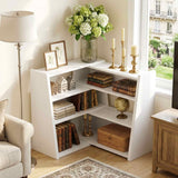 Extendable Ladder Bookshelf, Adjustable & L-Shaped Corner Bookcase, for Living Room, Bedroom & Office