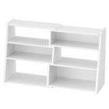 Extendable Ladder Bookshelf, Adjustable & L-Shaped Corner Bookcase, for Living Room, Bedroom & Office