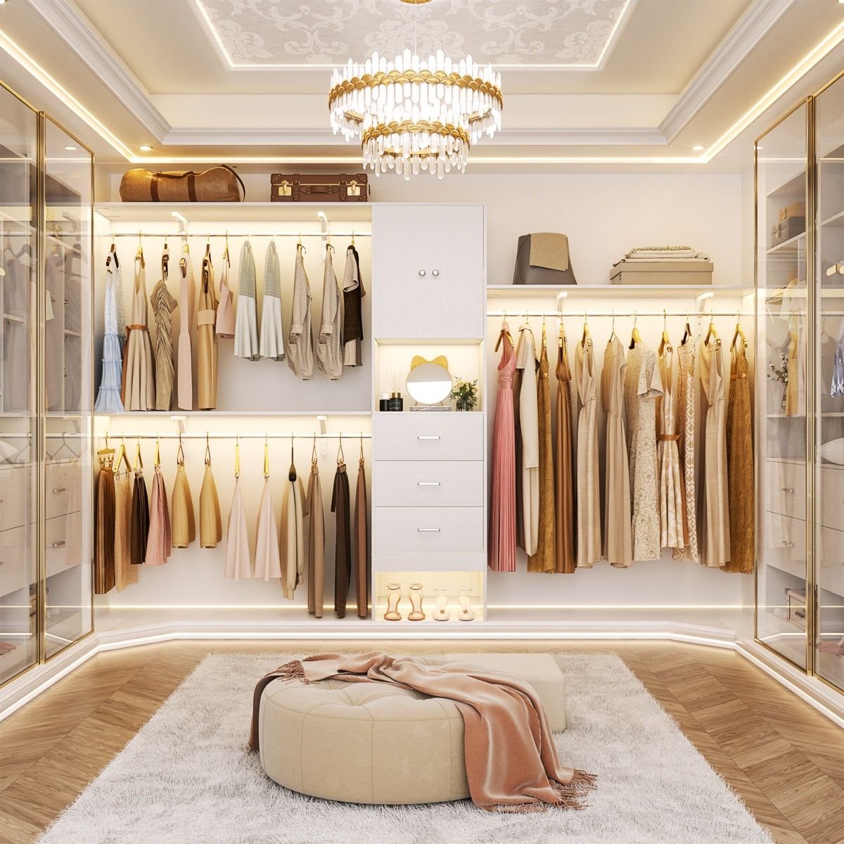 新品　PP* closet Amazon.com: SONGMICS Closet Wardrobe, Portable Closet for Bedroom