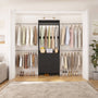 Closet System with 3 Drawers & 5 Hanging Rods, Walk-in Closet System for Bedroom, Closet