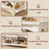 2-Tier Framhouse Coffee Table with Storage