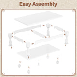 2-Tier Framhouse Coffee Table with Storage