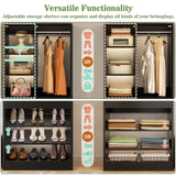 28-Inch Freestanding Closet Organizer with 2 Drawers and Shelves