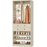 28-Inch Freestanding Closet Organizer with 2 Drawers and Shelves