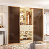 28-Inch Freestanding Closet Organizer with 2 Drawers and Shelves