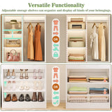 28-Inch Freestanding Closet Organizer with 2 Drawers and Shelves