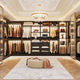 72'' Corner Closet Organizer System with Drawers and Shelves, Heavy Duty