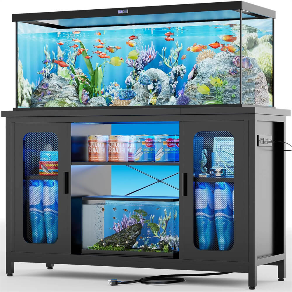 ＊みだきゆ様お取置き3/31＊ラブラドライト　ベビーガネーシャ　アクアマリン Unikito 75 Gallon Fish Tank Stand with Power Outlet and LED Lights