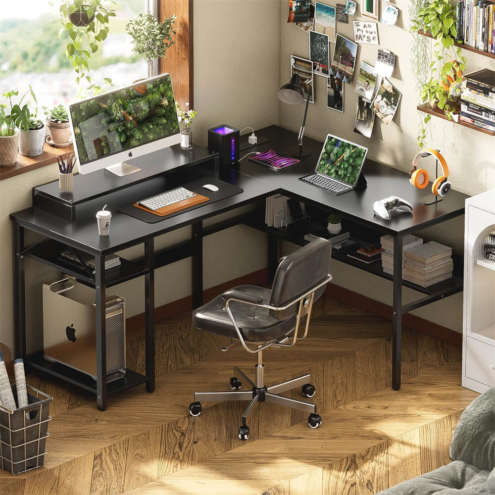 ウニコ　パソコンデスク Desks - L Shaped Desk and U Shaped Desk for Office & Gaming