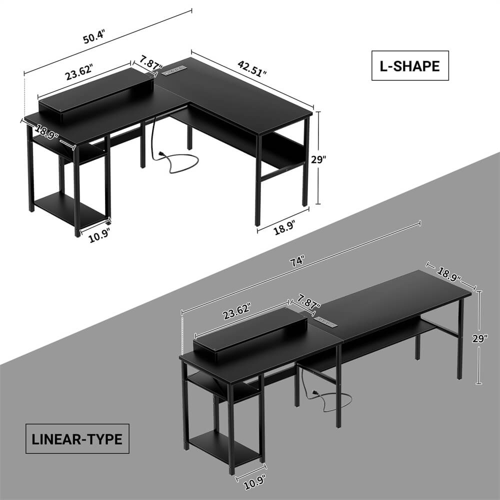 Desks - L Shaped Desk and U Shaped Desk for Office & Gaming – Unikito