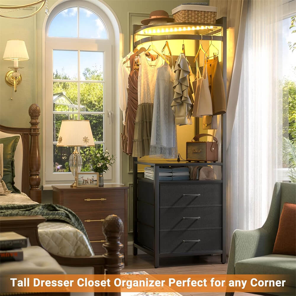 Tall corner bedroom dresser discount