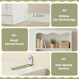 80'' Tall Bookcase with Drawer, Cabinet, and 3-Tier Open Shelves