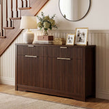 55'' Fluted Sideboard Cabinet with Drawers & Shelves, Modern Buffet Cabinet for Kitchen, Coffee Bar & Entryway Storage
