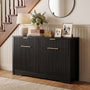 55'' Fluted Sideboard Cabinet with Drawers & Shelves, Modern Buffet Cabinet for Kitchen, Coffee Bar & Entryway Storage