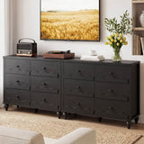 6-Drawer Wooden Dresser for Bedroom, Living Room, Entryway