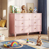 6-Drawer Wooden Dresser for Bedroom, Living Room, Entryway