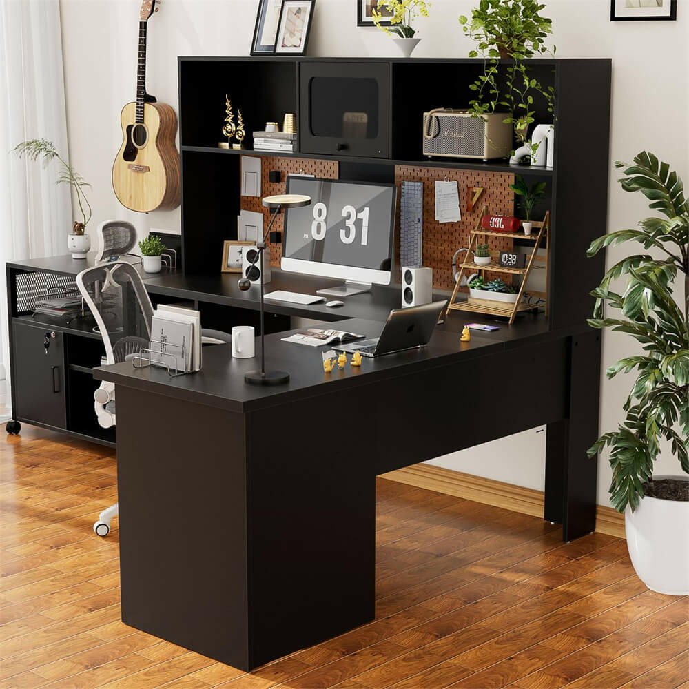 unico デスク UNICOO – L Shaped Crank Height Adjustable Standing Desk, Sit