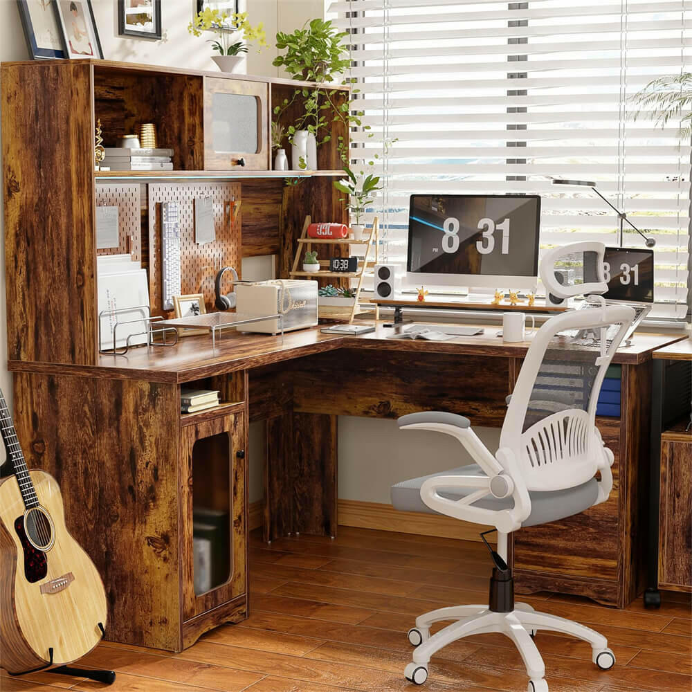 OfficeDeskwithHutchVintage-