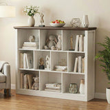 10-Cube Storage Bookcase, Modern Cube Storage Shelf Organizer, Wooden Bookshelf for Living Room, Bedroom, TV Stand & Entryway