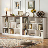 10-Cube Storage Bookcase, Modern Cube Storage Shelf Organizer, Wooden Bookshelf for Living Room, Bedroom, TV Stand & Entryway
