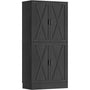 71" Tall Kitchen Pantry Storage Cabinet with Built-in Drawer