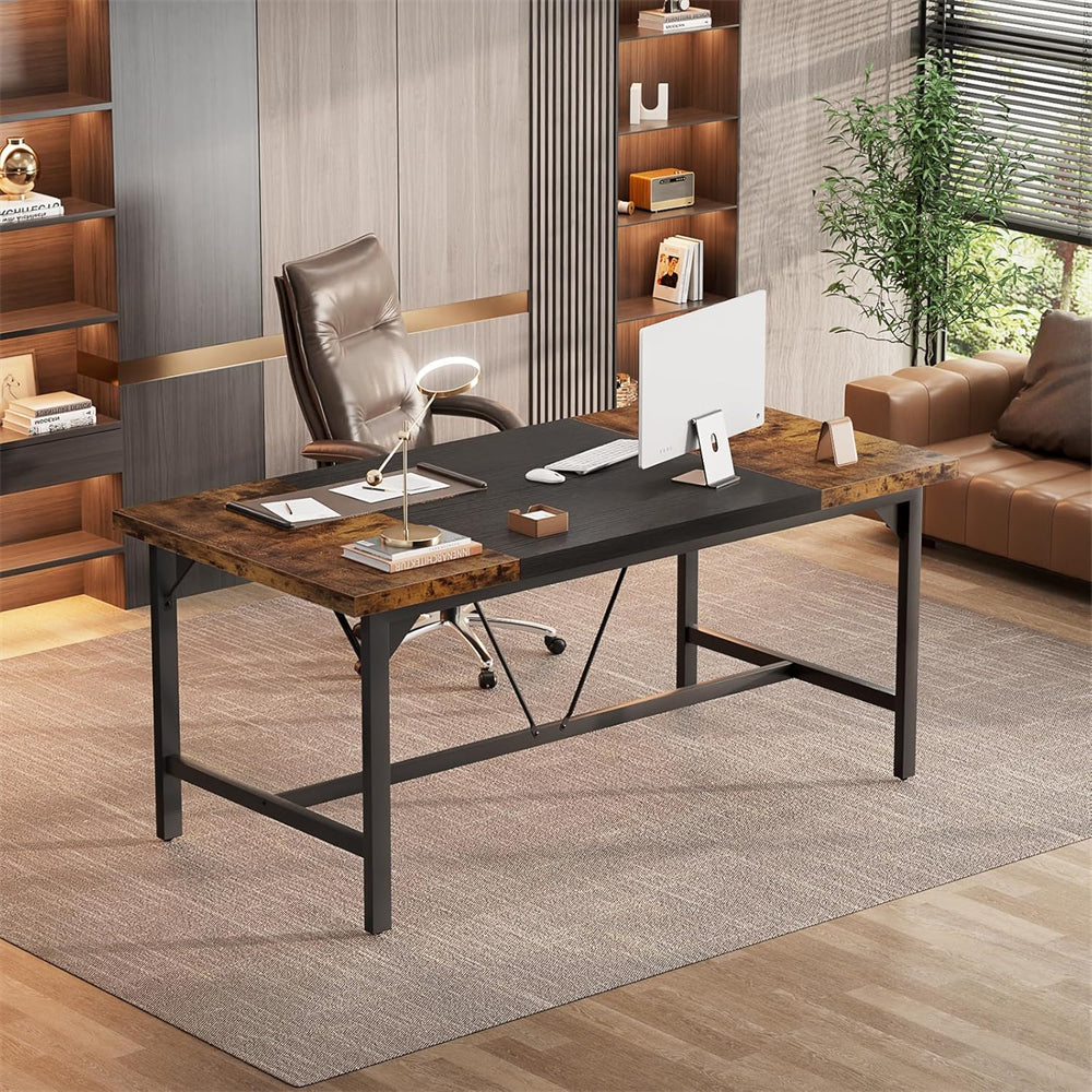 Unikito 63 Inch Computer Desk, Large Rectangular Sturdy Office