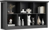 7-Cube Storage Bookcase, Modern Cube Storage Shelf Organizer, Wooden Bookshelf for Small Spaces, Living Room, Bedroom & Entryway