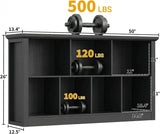7-Cube Storage Bookcase, Modern Cube Storage Shelf Organizer, Wooden Bookshelf for Small Spaces, Living Room, Bedroom & Entryway