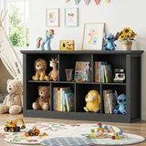 7-Cube Storage Bookcase, Modern Cube Storage Shelf Organizer, Wooden Bookshelf for Small Spaces, Living Room, Bedroom & Entryway