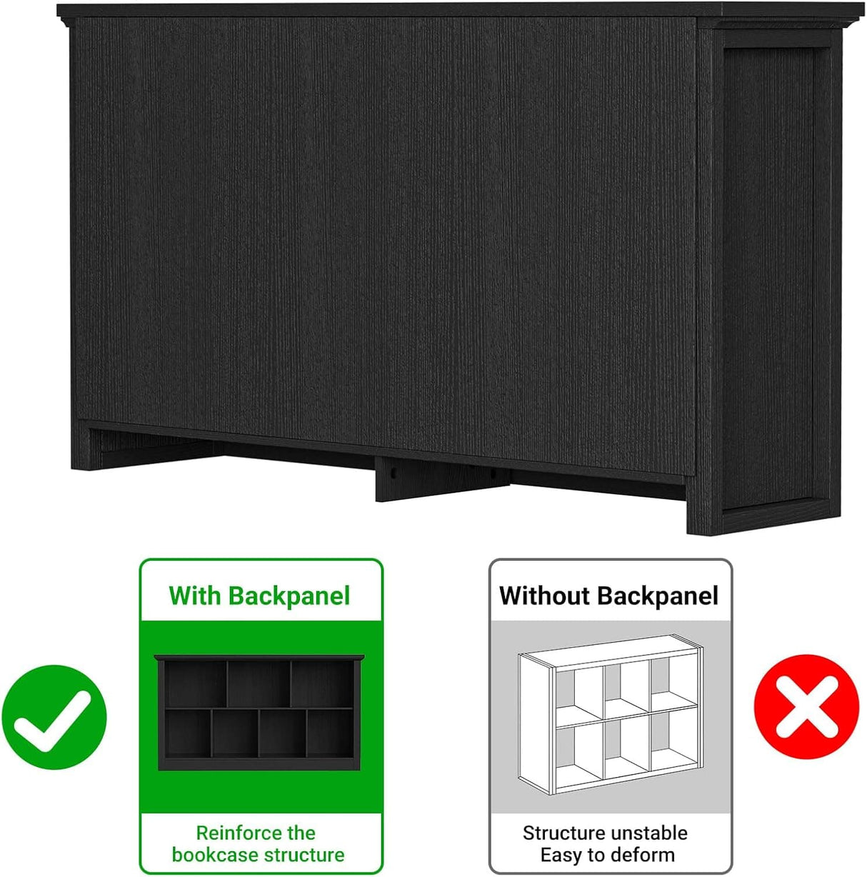 7-Cube Storage Bookcase, Modern Cube Storage Shelf Organizer, Wooden Bookshelf for Small Spaces, Living Room, Bedroom & Entryway