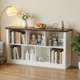 7-Cube Storage Bookcase, Modern Cube Storage Shelf Organizer, Wooden Bookshelf for Small Spaces, Living Room, Bedroom & Entryway
