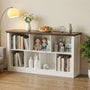 7-Cube Storage Bookcase, Modern Cube Storage Shelf Organizer, Wooden Bookshelf for Small Spaces, Living Room, Bedroom & Entryway