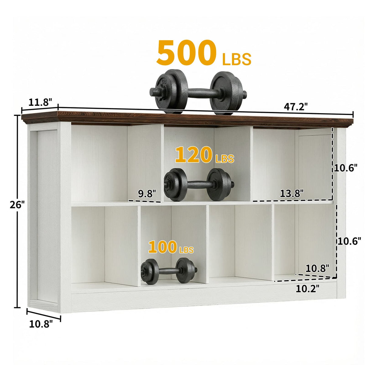 Cube Storage Organizer, Open Cube Bookshelf with Base