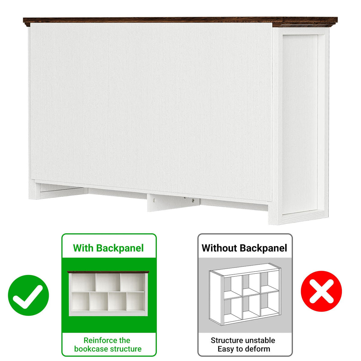 Cube Storage Organizer, Open Cube Bookshelf with Base
